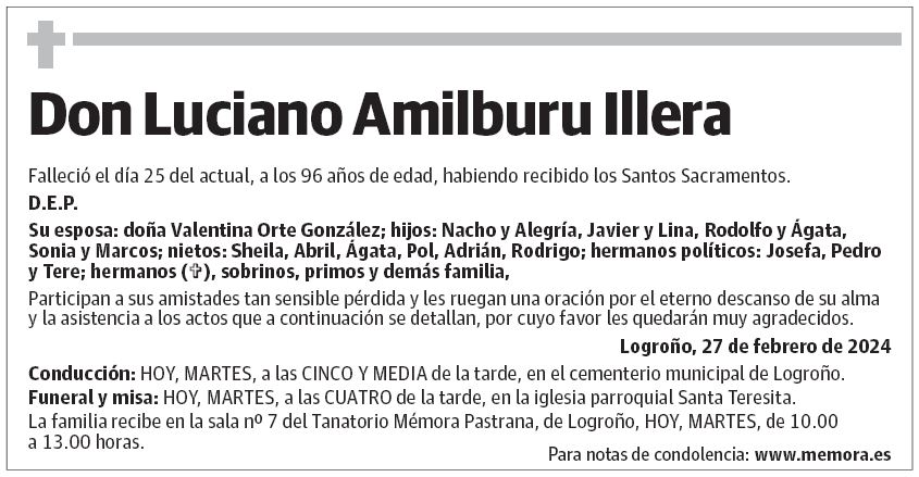 Don Luciano Amilburu Illera