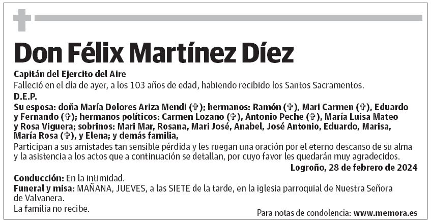 Don Félix Martínez Díez