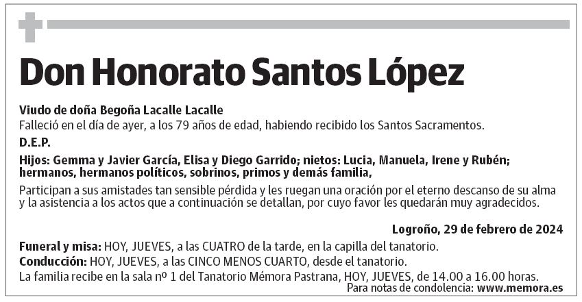 Don Honorato Santos López