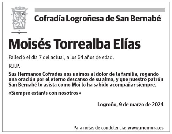 Don Moisés Torrealba Elías