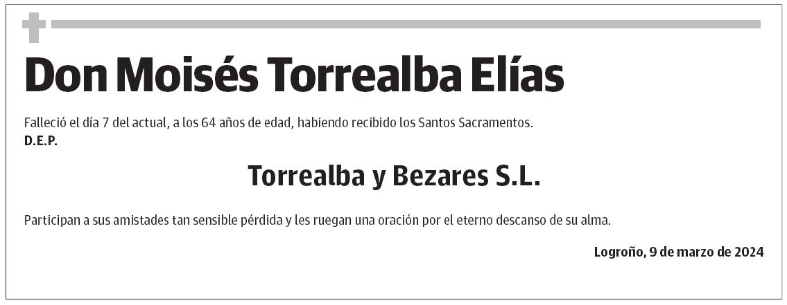 Don Moisés Torrealba Elías