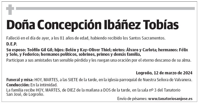 Doña Concepción Ibáñez Tobías