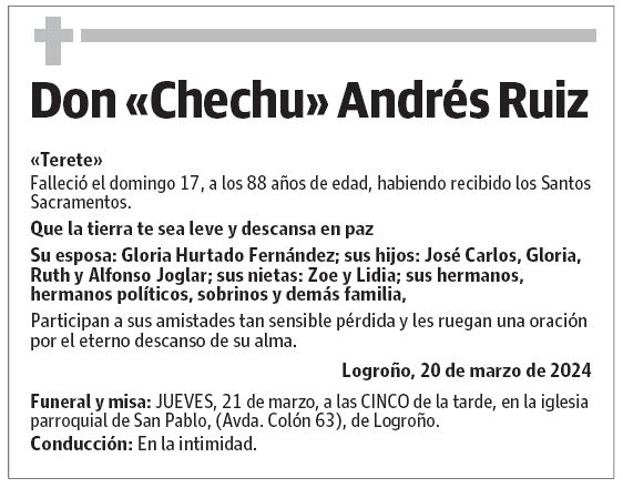 Don «Chechu» Andrés Ruiz