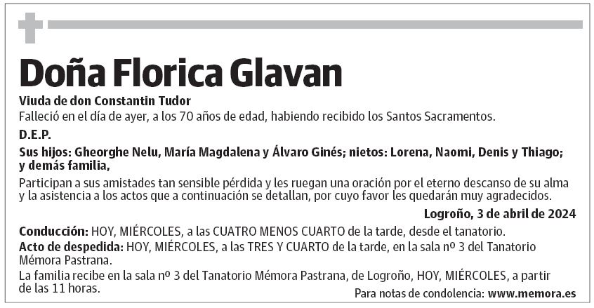 Doña Florica Glavan