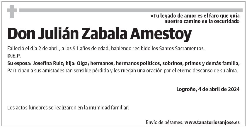 Don Julián Zabala Amestoy