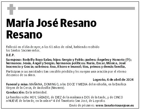 María José Resano Resano