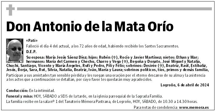 Don Antonio de la Mata Orío