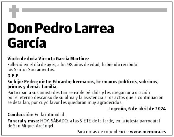 Don Pedro Larrea García