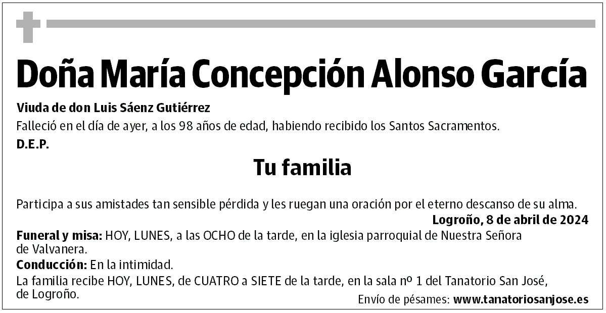Doña María Concepción Alonso García
