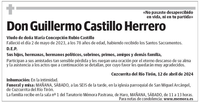 Don Guillermo Castillo Herrero