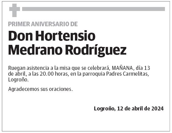 Don Hortensio Medrano Rodríguez