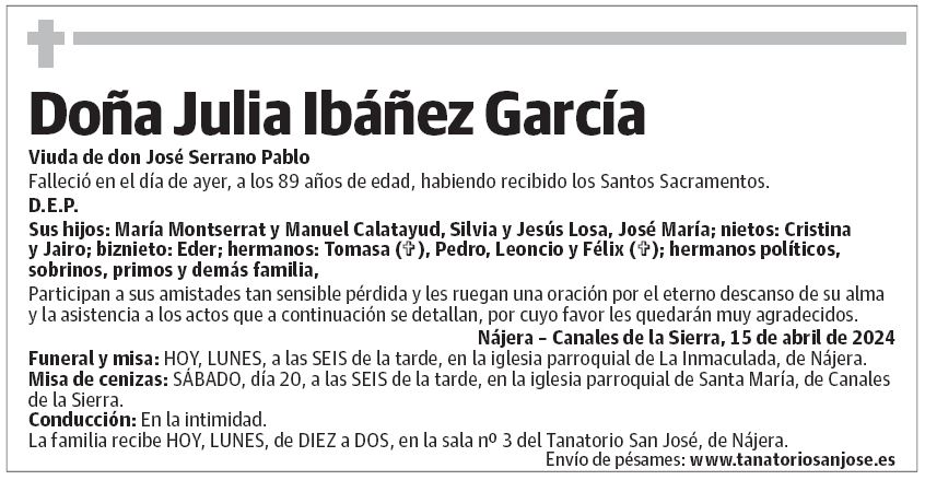 Doña Julia Ibáñez García