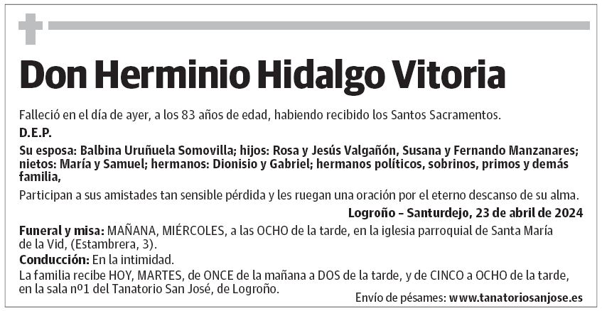 Don Herminio Hidalgo Vitoria