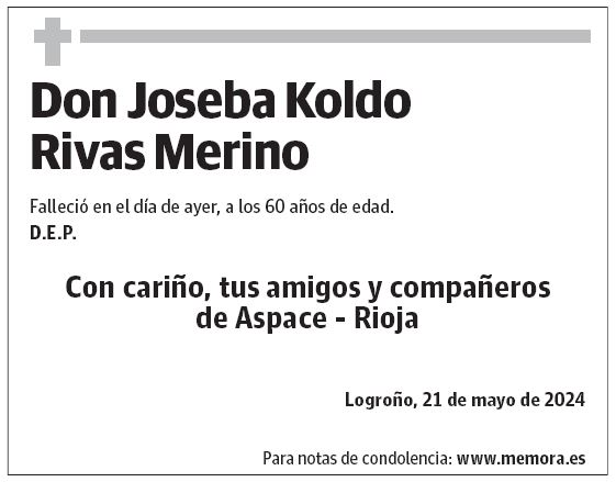 Don Joseba Koldo Rivas Merino