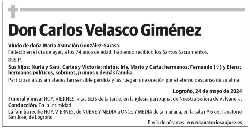 Don Carlos Velasco Giménez