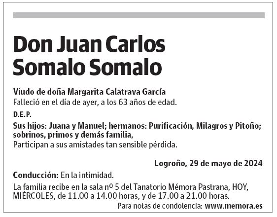 Don Juan Carlos Somalo Somalo