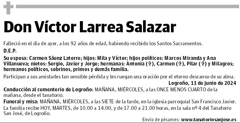 Don Víctor Larrea Salazar