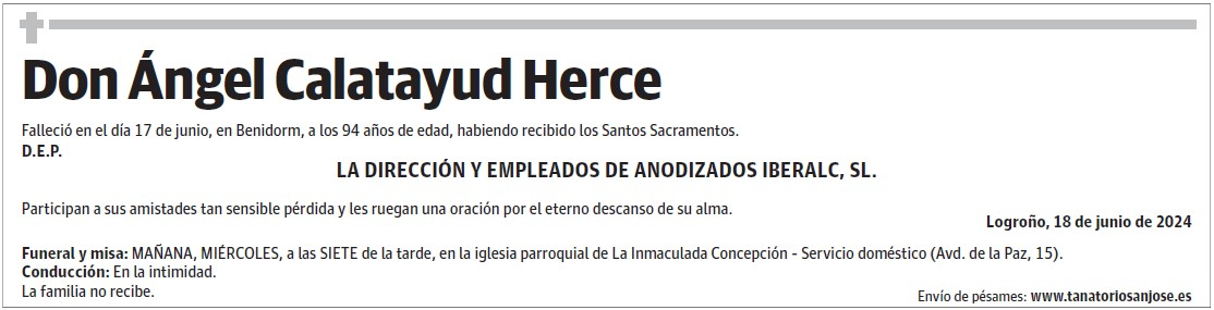 Don Ángel Calatayud Herce
