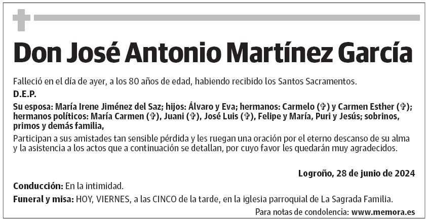 Don José Antonio Martínez García