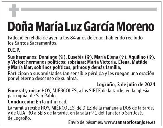 Doña María Luz García Moreno