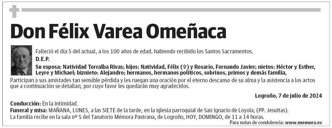 Don Félix Varea Omeñaca