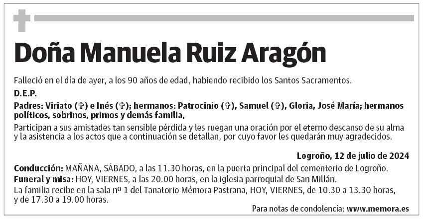 Doña Manuela Ruiz Aragón