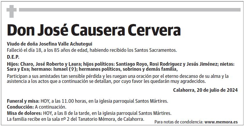 Don José Causera Cervera