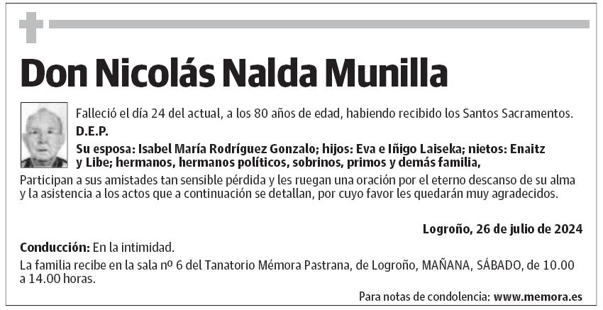 Don Nicolás Nalda Munilla