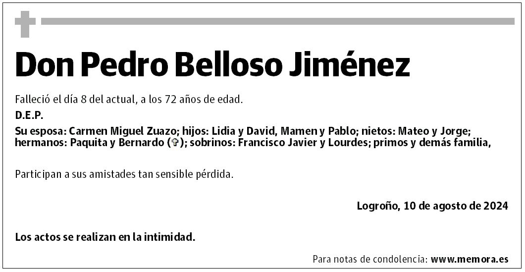 Don Pedro Belloso Jiménez