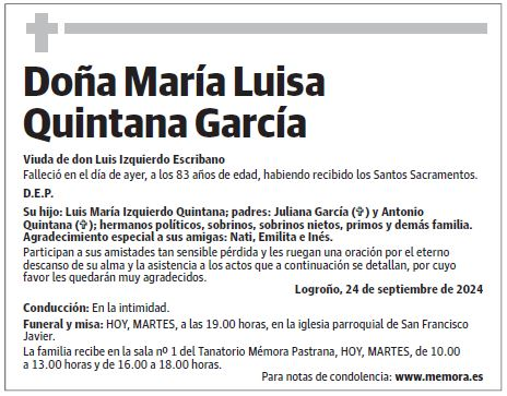 Doña María Luisa Quintana García