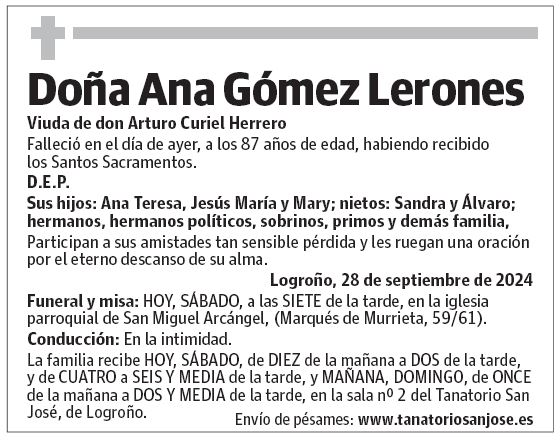 Doña Ana Gómez Lerones