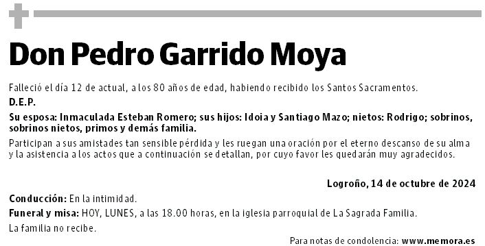 Don Pedro Garrido Moya