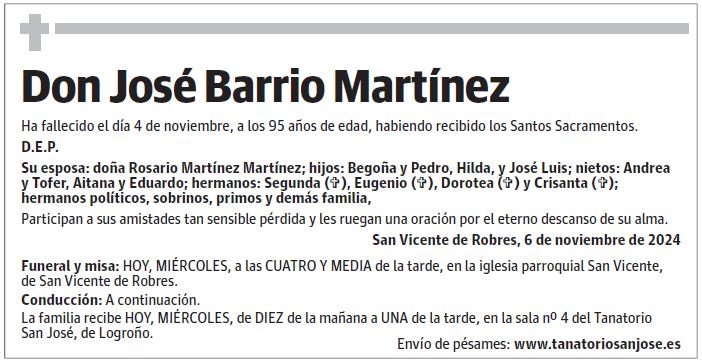 Don José Barrio Martínez