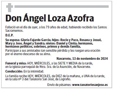 Don Ángel Loza Azofra