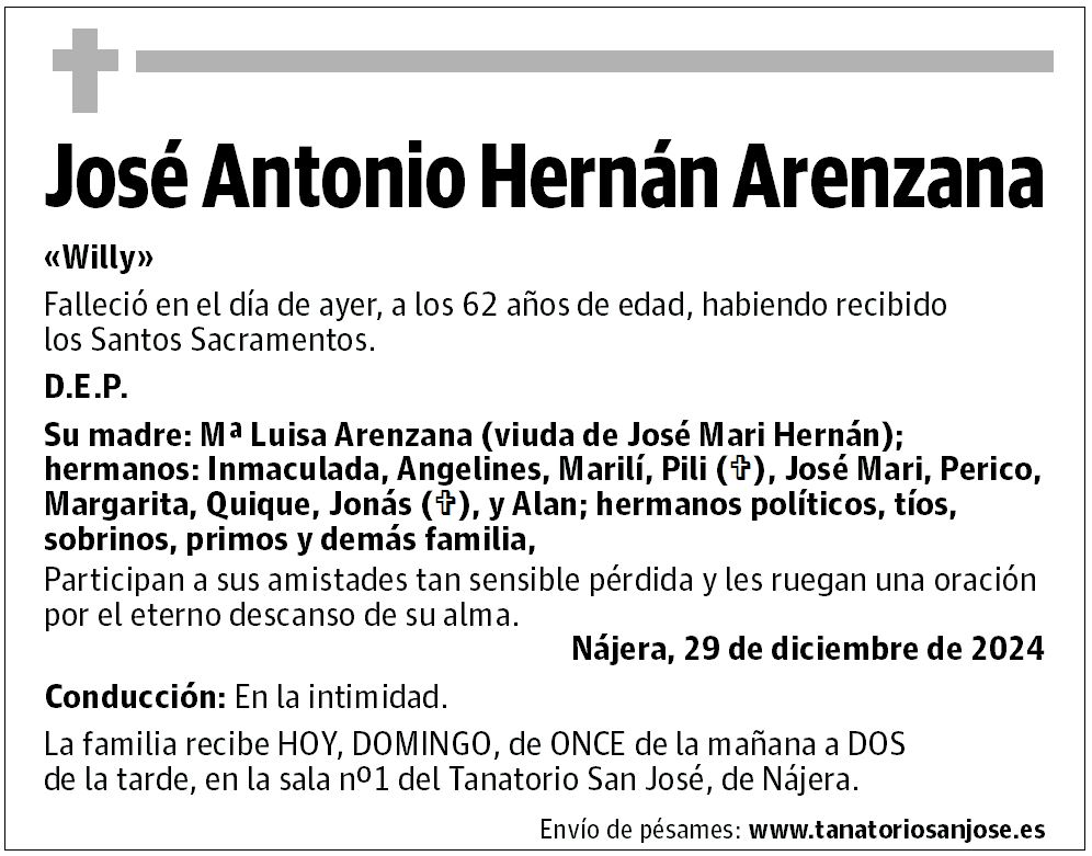 José Antonio Hernán Arenzana