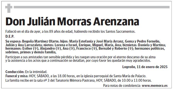 Don Julián Morras Arenzana