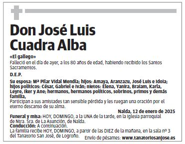 Don José Luis Cuadra Alba