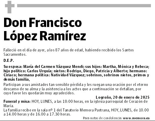 Don Francisco López Ramírez