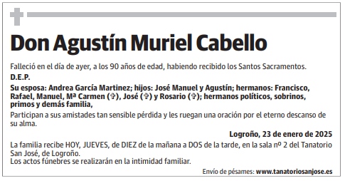 Don Agustín Muriel Cabello