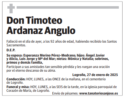 Don Timoteo Ardanaz Angulo