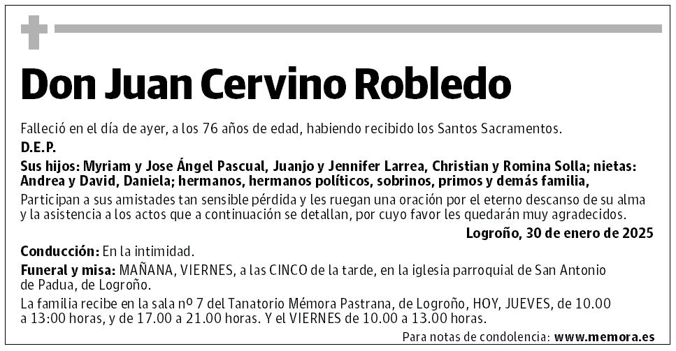 Don Juan Cervino Robledo