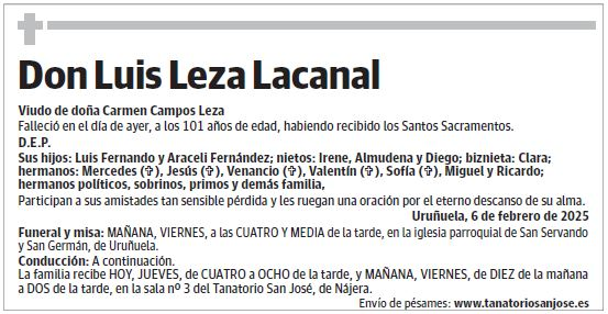 Don Luis Leza Lacanal