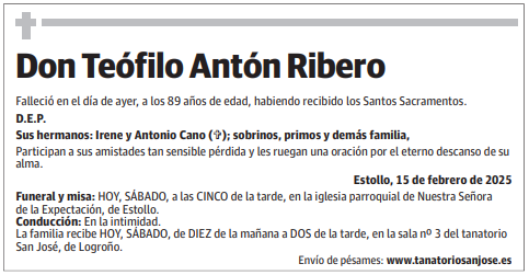 Don Teófilo Antón Ribero