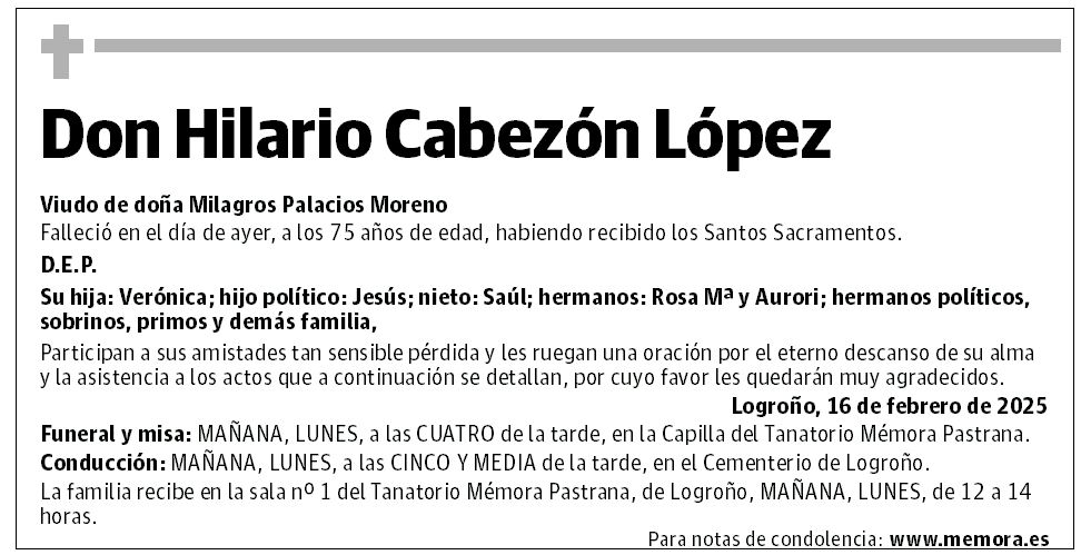 Don Hilario Cabezón López