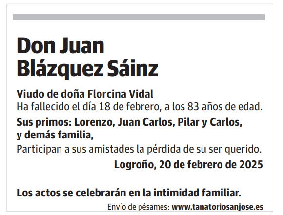 Don Juan Blázquez Sáinz