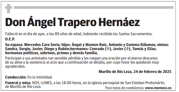 Don Ángel Trapero Hernáez