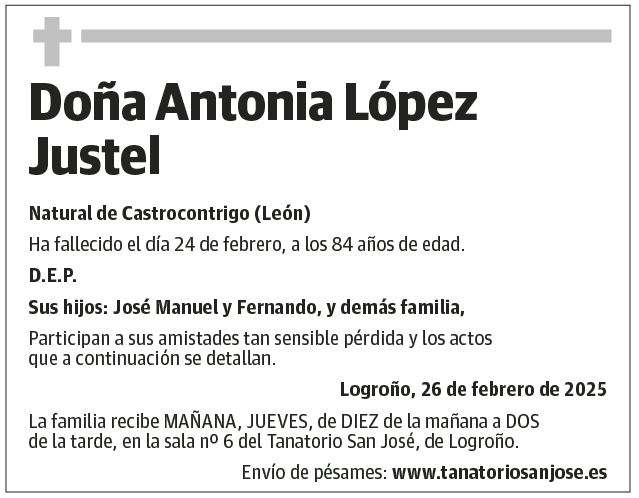 Doña Antonia López Justel