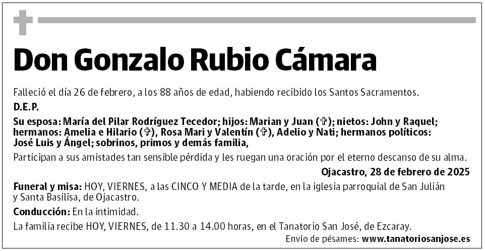 Don Gonzalo Rubio Cámara