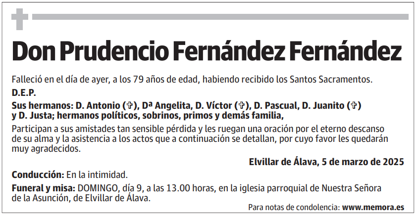 Don Prudencio Fernández Fernández