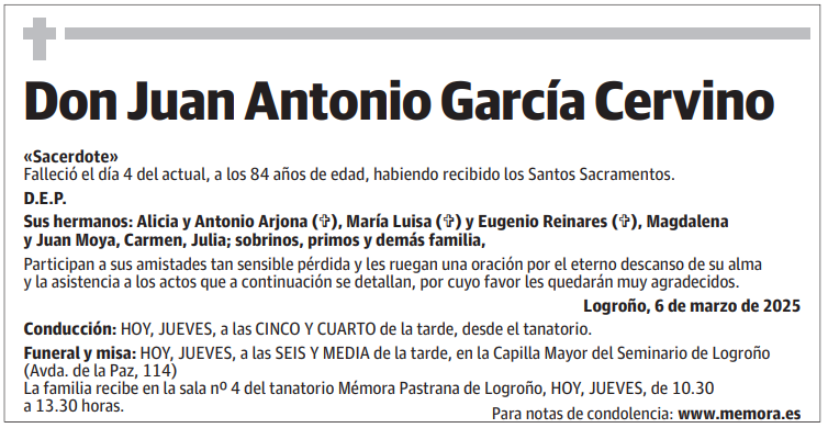 Don Juan Antonio García Cervino